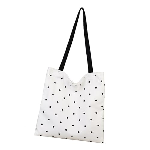 Stilvolle Blumensticktasche Mit Mehreren Taschen Praktische Leinwand Handtasche Leichter Alltäglicher Trage Modischer Leinwand Alltagstasche von YiNLuax