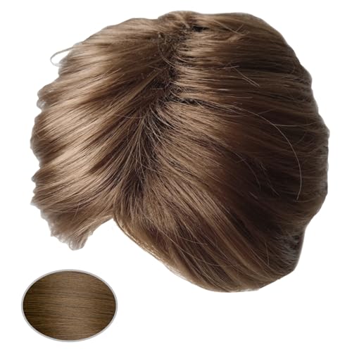 Synthetische Faser Straße Perücken HAHRE HAHRE TEILE HAHRIGE FÜR SCHNELLE HIRSTYLE NATURALS SOUSSEN HAARSCHAGS TOUPEE FÜR MÄNNER MÄNNER GEHALTE von YiNLuax