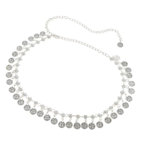 Taillengürtel mit schüttelnder Metallmünze, ethnische Stile, Bauchkette, modisches Accessoire für Musikfestivals und lässige Outfits, Festival-Körperzubehör Taillengürtel mit schüttelnder Metallmünze, ethnische Stile, Bauchkette, modisches Accessoire für Musikfestivals und lässige Outfits, Festival-Körperzubehör von YiNLuax