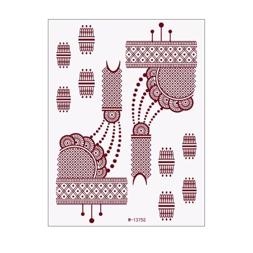 Temporary Tätowierte Aufkleber Blumenmuster Aufkleber Wasserfestes Tätowiertes Aufkleber Stilvolle Aufkleber Für Arme Hand von YiNLuax