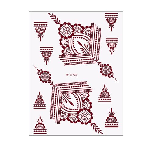 Temporary Tätowierte Aufkleber Blumenmuster Aufkleber Wasserfestes Tätowiertes Aufkleber Stilvolle Aufkleber Für Arme Hand von YiNLuax