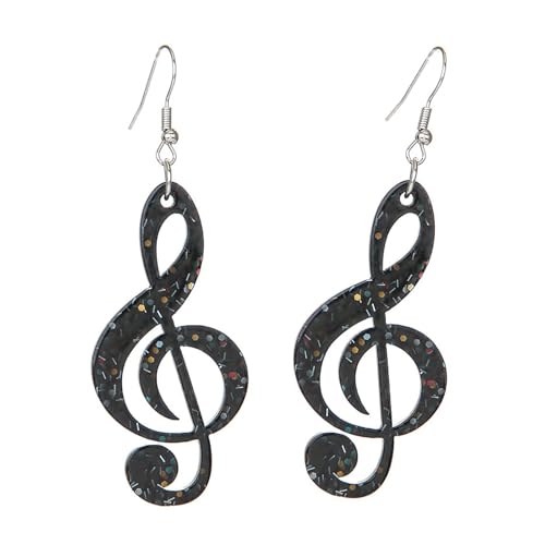 Trendige Acrylmusik Notizen Hengte Ohrringe Leichte Modeohr Juwelen Accessoires Für Modische Enthusiasten von YiNLuax