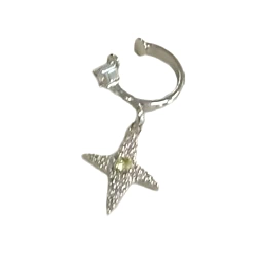 Trendy Ohne Durchdringende Ohrringe Gold Zircon Star Designs Schmuck Für Ungezwungene Und Formelle Anlässe Mode Ohr Accessoires von YiNLuax