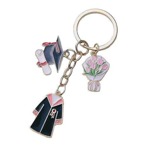 YiNLuax Abschlusshut Schlüsselbund Student Schlüsselkette Metall Schlüsselring Akademische Leistung Souvenir Accessoires Bag Dekoration Feier Party Schlüsselbund von YiNLuax
