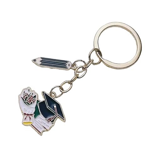 YiNLuax Abschlusshut Schlüsselbund Student Schlüsselkette Metall Schlüsselring Akademische Leistung Souvenir Accessoires Bag Dekoration Feier Party Schlüsselbund von YiNLuax
