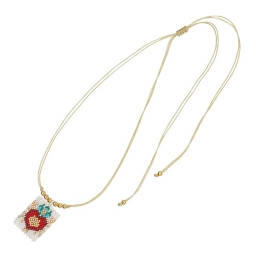 YiNLuax Artistics Crown Heart Perlen Halskette Tragbarer Schmuck Für Frauen Styles Accessoire Trendy Gemischte Perlen Halskette von YiNLuax