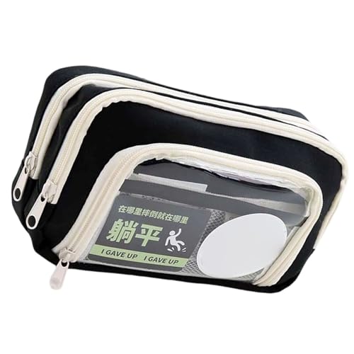 YiNLuax Big Capacity Bleistift Hülle Hochkapazität Stiftbeutel Multi Kompartimente Marker Speicherbeutel Tragbare Kunstversorgungsorganisatoren Oxford Fabric Pencil Organisatoren von YiNLuax