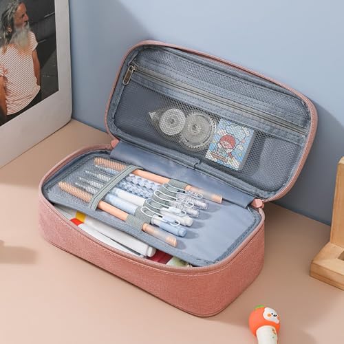 YiNLuax Bleistifthalter Mit Großer Kapazität Bleistifthalter Feste Farbbeutel Tasche Einfacher Stift Geschenk Für Schüler Solid Color Stift Beutel Geschenk Für Schüler von YiNLuax