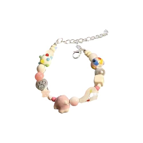 YiNLuax Buntes Perlenarmband Verstellbares Armband Leichtes Schmuck Geschenk Für Frauen Perlenzubehör Für Empfindliche Haut von YiNLuax