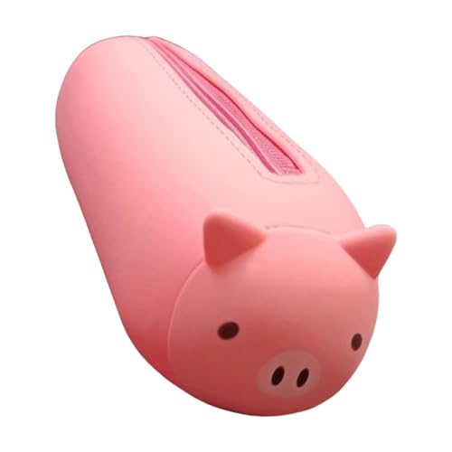 YiNLuax Cartoon Silicon Stiftbeutel Große Kapazität Bleistiftkoffer Tragbarer Beutel Organisatoren Reisen Make Up Tasche Für Frauen Mädchen Silikonstiftbehälter von YiNLuax