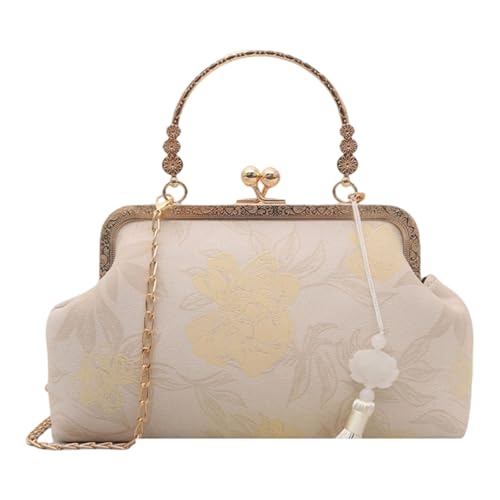 YiNLuax Chinesische Stile Crossbody Umhängetasche Für Frauen Bestickte Florale Geldbörsen Eleganter Handtasche Clutch Mode Handtasche Geldbörsen von YiNLuax