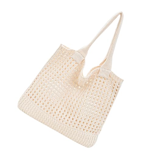 YiNLuax Crochet Beach Bag Summers Beachs Tasche Für Frauen Ästhetisches Netz Verderbte Taschen Hippie Strick Hobos Taschen Schulterhandtaschen Geschenk Häkelte Für Frauen von YiNLuax