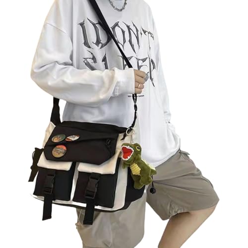 YiNLuax Crossbody Tasche Für Frauen Männer Messager Multipocket Verstellbares Riemen Nylon Reise Wanderung Täglich Geldbeutel Slings Crossbody Tasche von YiNLuax