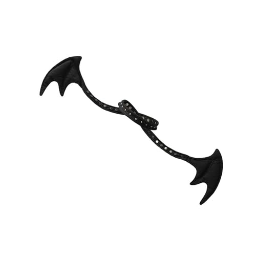 YiNLuax Dunkle Ästhetik Fledermausflügel Halskette Subkulturen Mode Halskette Anime Cosplay Kostüm Perfekt Für Party Und Cosplay Event von YiNLuax