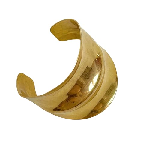 YiNLuax Elegant Unregelmäßig Geometrisches Armarmband Goldtonstall Stabil Tragbar Und Komfortabel Für Alltägliche Freizeitkleidung Unregelmäßiges Geometrisches Armband von YiNLuax