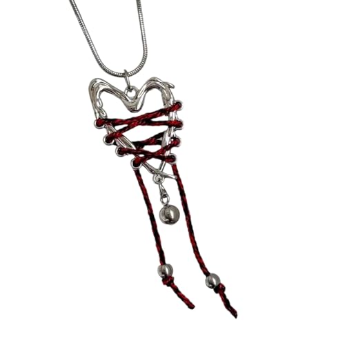 YiNLuax Elegante Herzheizschlangenkette Halskette Für Frauen Mode Schmuck Leichtes Accessoire Für Alltägliche Kleidung Schlangenkette Halskette von YiNLuax