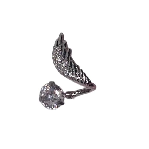YiNLuax Elegante Ohrknorpel-Ohrstecker aus Legierung mit Strasssteinen für Damen Modeschmuck, SizeApprox.1x1cm/0.39x0.39inch, Metall von YiNLuax
