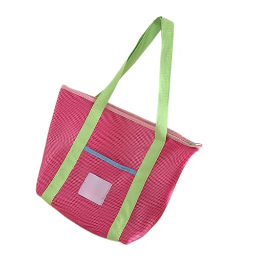 YiNLuax Faltbares Mesh Beach Bag Leichte Faltbare Umhängetasche Geräumiges Interieur Für Fahrtaktivitäten Und Tägliche Verwendung Wasserfreundlicher Mesh Schulter von YiNLuax