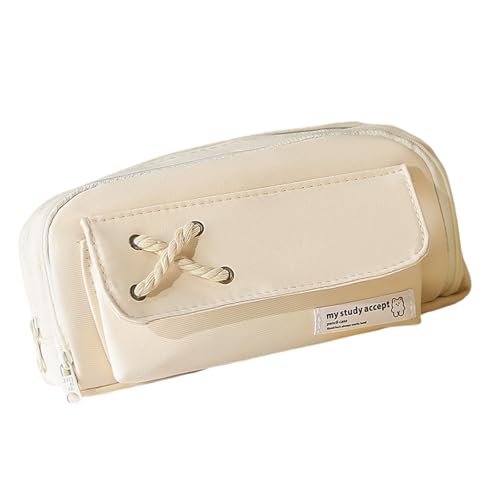 YiNLuax Federmäppchen Mädchen Federmäppchen Schreibwaren Tasche Make-up Tasche Leinwand Stifttasche Bleistift Organizer Schreibwaren Tasche für Schule, Farbe 2, 21*11cm von YiNLuax