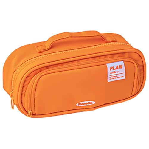 YiNLuax Federmäppchen mit großem Fassungsvermögen, einfache Schreibwaren-Tasche, erweiterbare Bleistifttasche, Schreibtisch-Organizer für Studenten, farbe, 20*8*8cm von YiNLuax