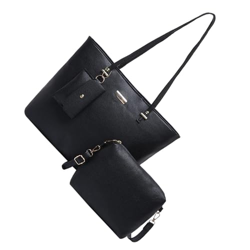 YiNLuax Frauen Arbeitsbeutel Handtasche Umhängetaschen 3pcs Set Mit Geräumigen Designs PU Leder Top Taschen Und Brieftaschen Damen Pendlertasche von YiNLuax