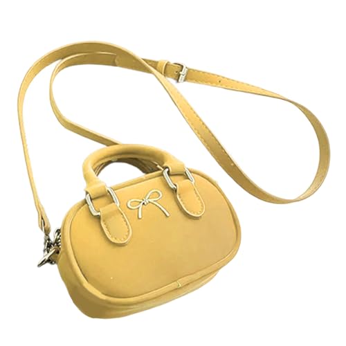 YiNLuax Frauen Bowling Tasche Kleine Umhängetasche Trendige Handtasche All Matching Boten Pendeln Einfache Crossbody Frauen Bowling Kleine Schulter Schöne Bögen Crossbody Pendeln von YiNLuax