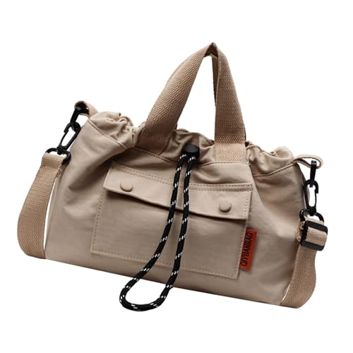 YiNLuax Frauen Umhängetasche Koreanische Stile Crossbody Drawschnellmessen Mit Leinwand Eimer Handtasche Drawschnellstring Crossbody Für Frauen Leinwand Eimer Einfacher Schulter von YiNLuax