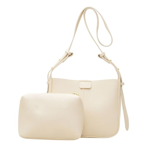 YiNLuax Frauen Umhängetasche Stilvolle Eimer Tasche PU Leder Boten Große Kapazität Crossbody Ladies Pendeln Frauen Crossbody Große Kapazität Schulter PU Leder Messenger von YiNLuax