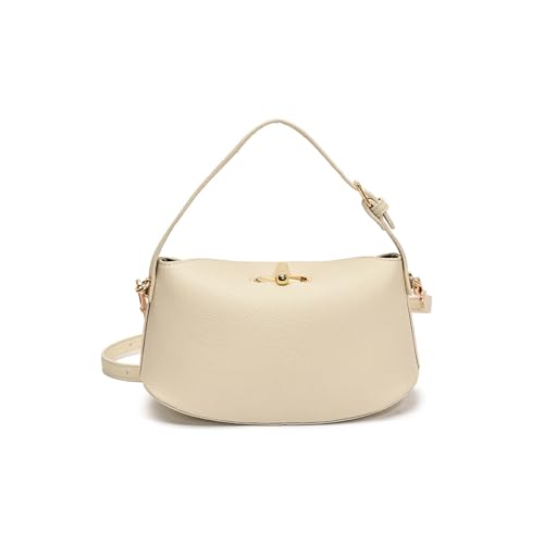 YiNLuax Frauen Umhängetasche Trendige Handtasche PU Leder Bucket Einfache Messenger Retro Crossbod von YiNLuax