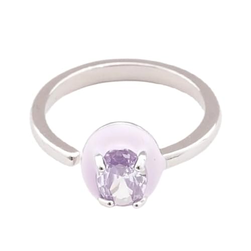 YiNLuax Geometrische Offene Bandringe Mit Glänzenden Zirkonsteinen Moderne Kunststile Verstellbarer Quadrat/Stern/Herz/Oval Accessoire Minimalist Stern Und Herzcocktailring von YiNLuax