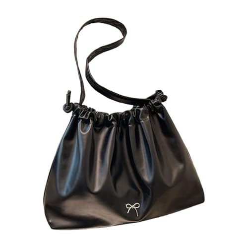 YiNLuax Große Kapazität Weiche PU Leder Crinkle Drawess Achselstasche Für Frauen Und Mädchen Leichte Umhängetasche Praktische PU Unterarmhandtasche von YiNLuax