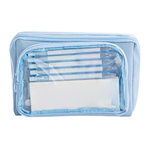 YiNLuax Hochkapazitäts Bleistiftkoffer 9 Fachbeutel Abnehmbarer Stiftbeutel Organisatoren Fall Travel Make Up Tasche Professionelle Bleistift Organisatoren von YiNLuax