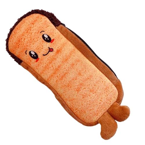 YiNLuax Hot Dogs Federmäppchen, Brot, Schreibwaren, Tasche, schönes Federmäppchen, großes Fassungsvermögen, für Schule, Büro, Farbe 4, 6.63x2.73in von YiNLuax