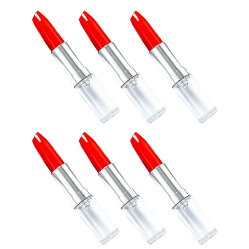 YiNLuax Lippenstift-Kugelschreiber, Lippenstift-Form, Schreibstift für Frauen und Mädchen, 6 Stück von YiNLuax