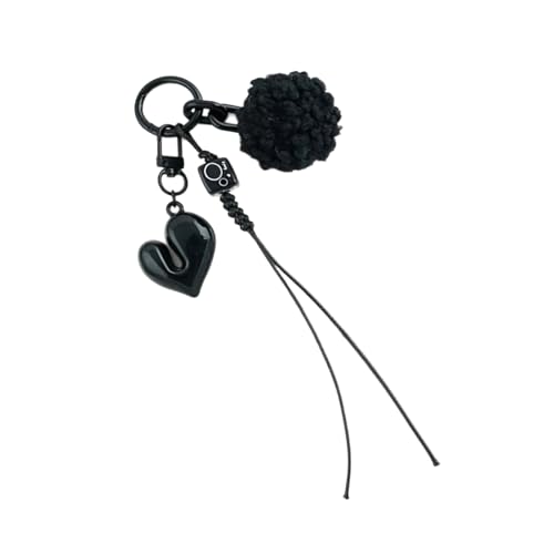 YiNLuax Mode Rotes Herz Plüschschlüsselkette Einzigartiger Herzhänger Keychain Ornament Modeliebhaber Und Dekore von YiNLuax