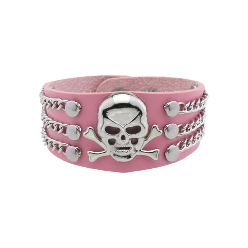YiNLuax Mode Schädelarmband Mit Feinem Handwerkskunst Schmuck Accessoire Für Musikfestivals Und Biker Rides Freizeitkleidung Einzigartiger Designs Schmuck von YiNLuax