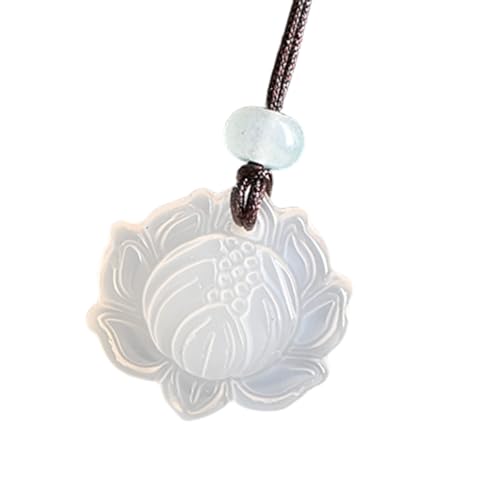 YiNLuax Moderne Ethnische Jades Halskette Mit Kompliziertem Handgewebten Schnur Für Stilvolle Frauen Und Liebhaber Traditioneller Handwerksgeschenk Für Freund Und Familie von YiNLuax