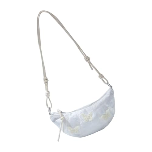 YiNLuax Moderne Knödellförmige Spitzen Umhängetasche Für Frauen Raffinierte Handwerkskunst Weiche Crossbody Taschen Praktische Tägliche Verwendung Taschenstichstich Handwerksbeutel Geldbörse von YiNLuax