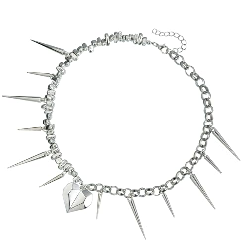 YiNLuax Modische Halskette mit unregelmäßigem Herz-Anhänger, symbolisiert einzigartige Stile und echte Emotionen, für trendige Frauen, für den täglichen Gebrauch, Damen-Halskette von YiNLuax