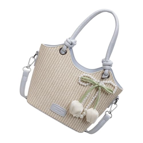 YiNLuax Modische Pendler Umhängetasche PU Handtasche Mit Innenräumen Bequem von YiNLuax