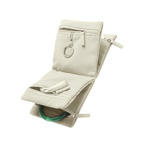 YiNLuax Multifunktionale Schmuckveranstalter Rollen Für Frauen Mit Robustem Wasserdichtem Stoff Für Die Aufbewahrung Von Halsketten Und Ohrringen von YiNLuax