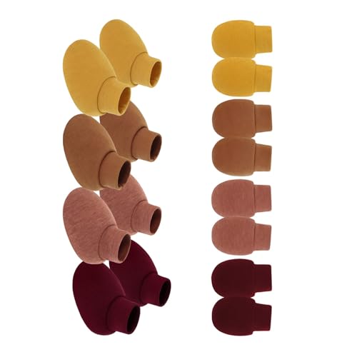 YiNLuax Packung Aus 4 Set Baby Anti Scratch Fäustlingen Und Socken Weiche Baumwollstoffhandschuhe Fußabdeckungen Für Hand Fußsicherheit Von Hand Fuß Baumwollhandschuhen von YiNLuax