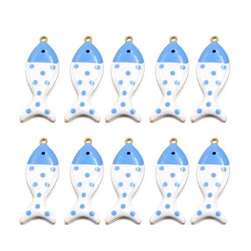 YiNLuax Personalisierte Doppelseitige Fischcharmschmuck Die Accessoires Für Halskette Ohrring Handgefertigt von YiNLuax