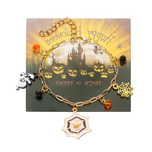 YiNLuax Praktische Halloween Fledermaus Design Legierungs Armband Frauen Männer Trendy Unisex Schmuck Geeignet Für Partys Und Geschenk Halloween Fledermaus Armband Verleiht von YiNLuax