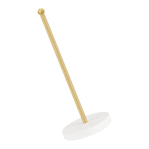 YiNLuax Raumsparende Haarklaue Clip Sturdy Metall Rahmen Mit Hölzernen Basis Dekorativen Lagerregal Für Mädchen Frauen Metall Haarkrawattenhalter von YiNLuax