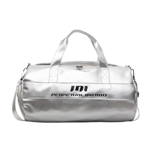 YiNLuax Reisehandtaschen mit großem Fassungsvermögen für Damen und Herren, silber, One Size von YiNLuax