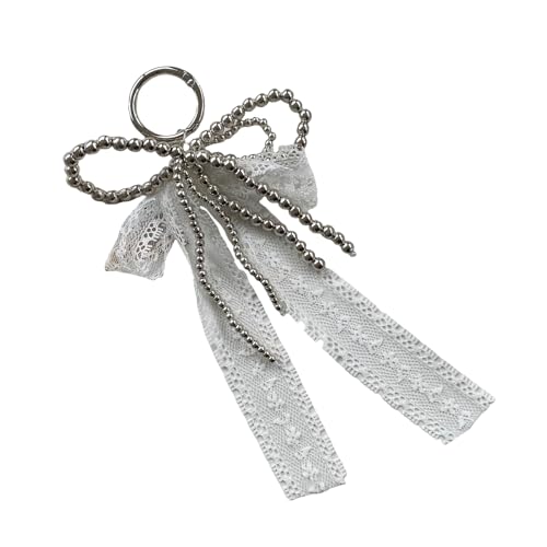 YiNLuax Schöne Bandperlen Bowknot Keychain Statement Schlüsselhalter Stylish Tasche Verschönerung Für Verschiedene Anlässe Geeignet von YiNLuax