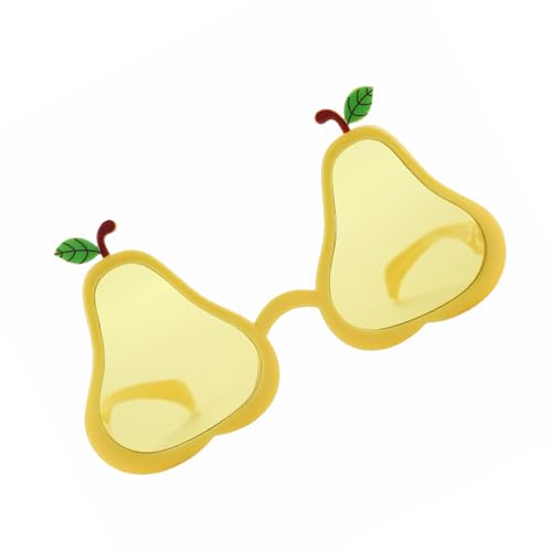 YiNLuax Schöne Birnenform Rahmen Sonnenbrille Lustige Bequeme Trage Brille Für Erwachsene Und Teenager Urlaub Freien Outdoor Enthusiasten Fruchtform Sonnenbrille von YiNLuax