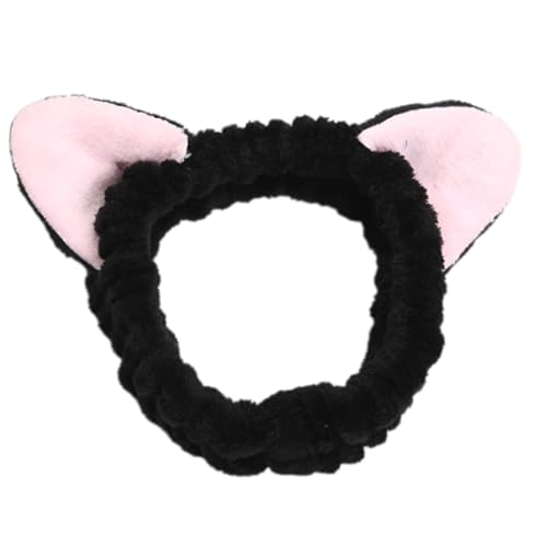 YiNLuax Schönes Plüsch-Stirnband mit Katzenohren für Frauen und Mädchen, Gesichtswäsche, Geburtstagsparty, Versammlung, Haarband, Hautpflege YiNLuax Schönes Plüsch-Stirnband mit Katzenohren für Frauen und Mädchen, Gesichtswäsche, Geburtstagsparty, Versammlung, Haarband, Hautpflege von YiNLuax