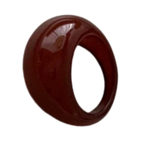 YiNLuax Stylish Harz Gebogen Geformte Ringe Komfort Fit Wide Outs von YiNLuax